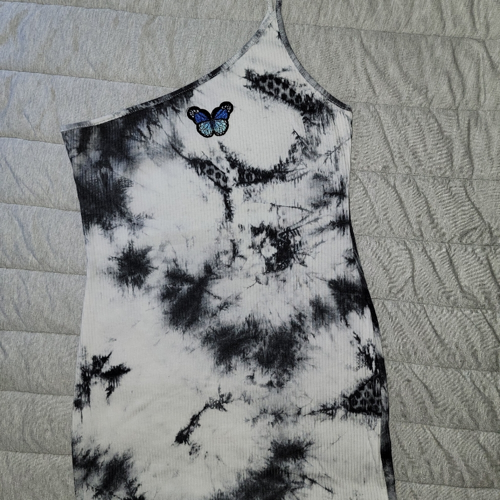 SHEIN black/white bodycon dress